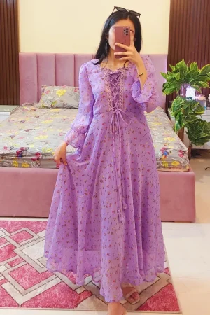 Lavendar Lacy Dress